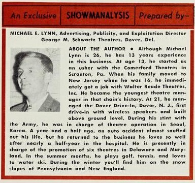 Theater Showman and More: Michael E Lynn (1962)