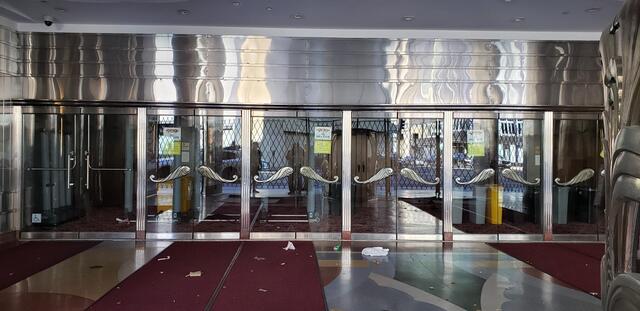Main Entrance Glass Doors  Fox Oakland Theatre 
