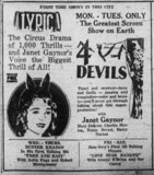4 Devils at the Lyric, 30 March thru 1 April, 1930