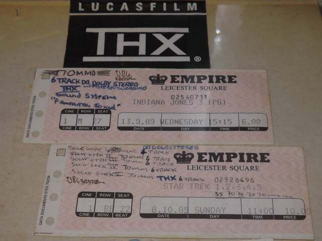 Empire indiana jones 3 / star trek 70mm THX marathon 
