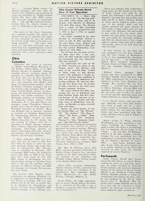 March 1955 News