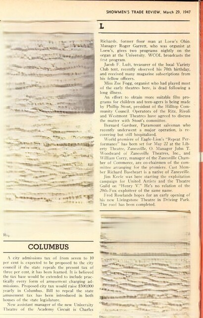 March 1947 News