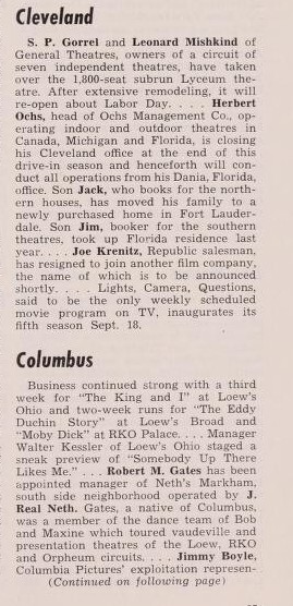 August 1956 News