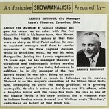 Theater Showman and More: Samuel Shubouf (1960)