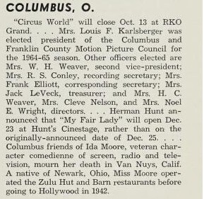 October 1964 News