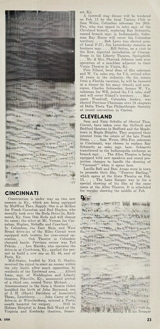 February 1956 News