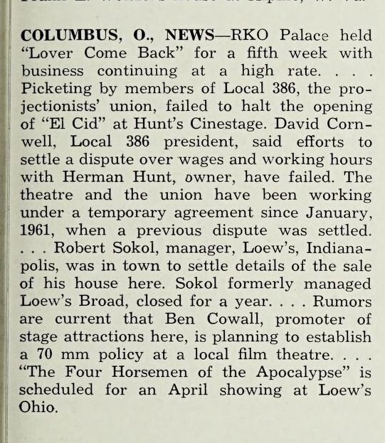 March 1962  News