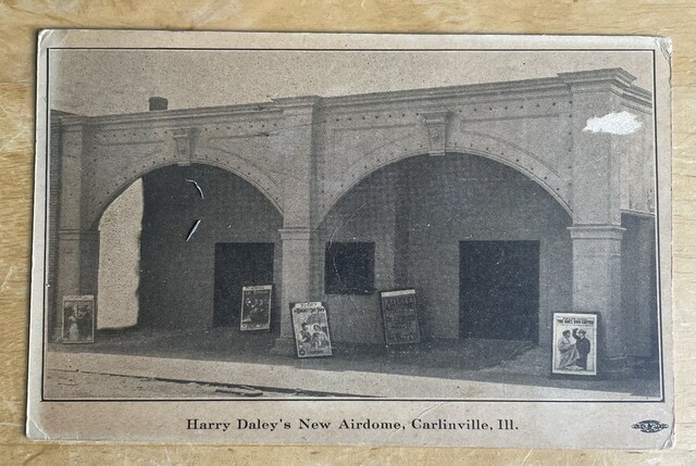 Circa 1912 as Harry Daley's New Airdome Theatre. Image via eBay courtesy LeRoy Blommaert.