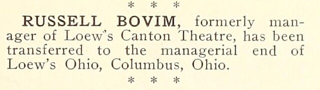 Managerial Change (1931)