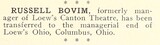 Managerial Change (1931)