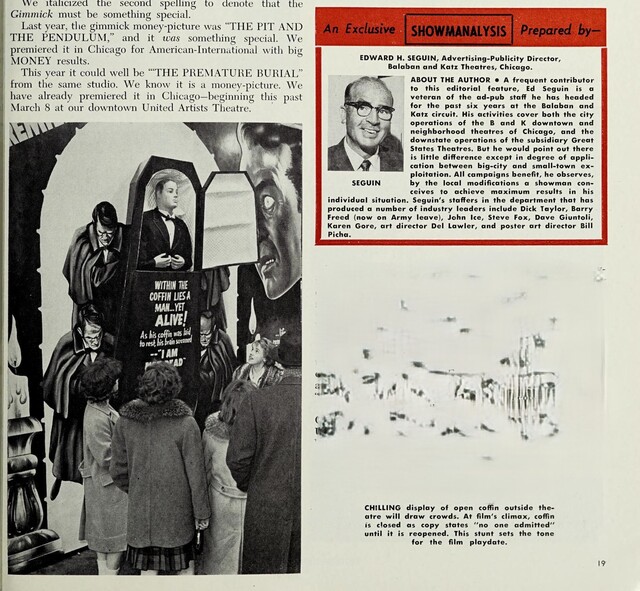 Theater Showman and More: Edward H, Seguin (1962)