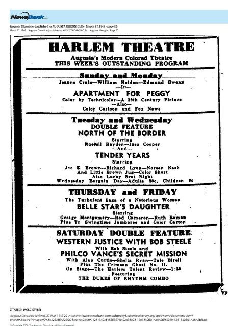African American Theater (1949)