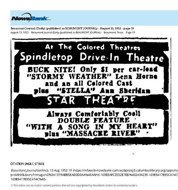 African American Theater (1952)