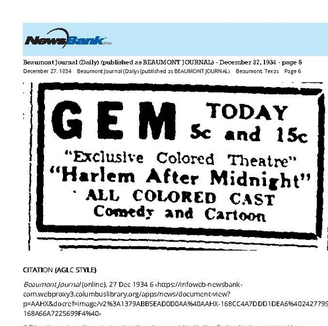 African American Theater (1934)
