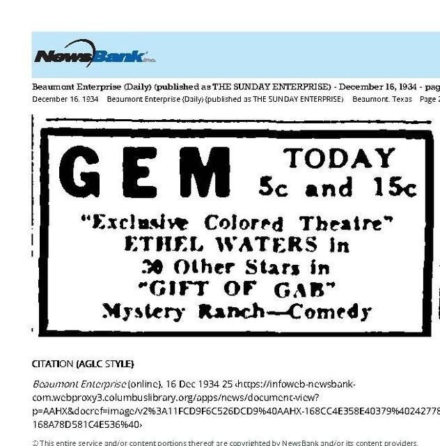 African American Theater (1934)