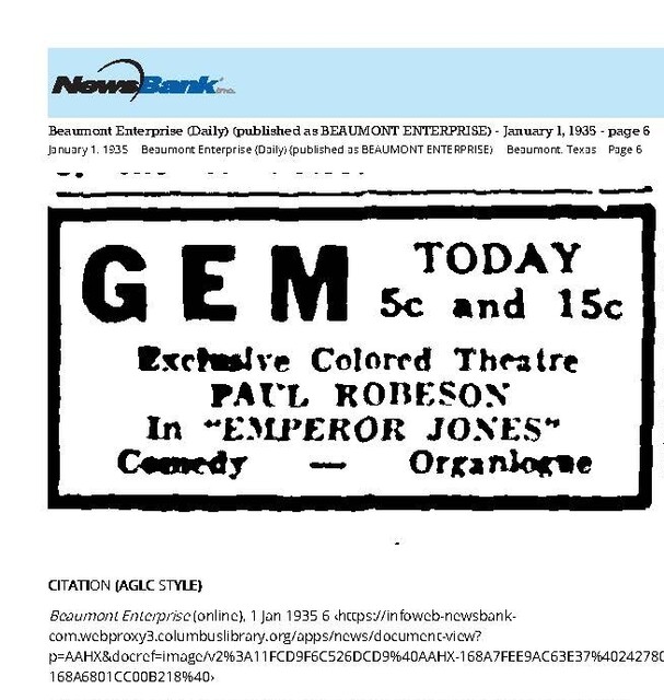 African American Theater (1935)