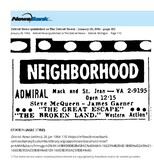 My Detroit Neighborhood Theater (1964)