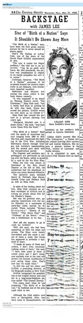 The Long Career of Lillian Gish (1960)