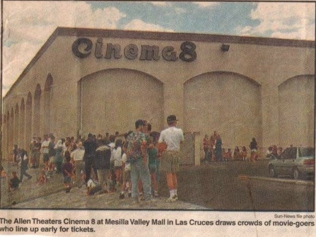 Outside the theater (July, 1997)