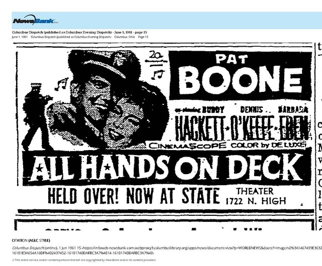 Held Over at the State (1961)
