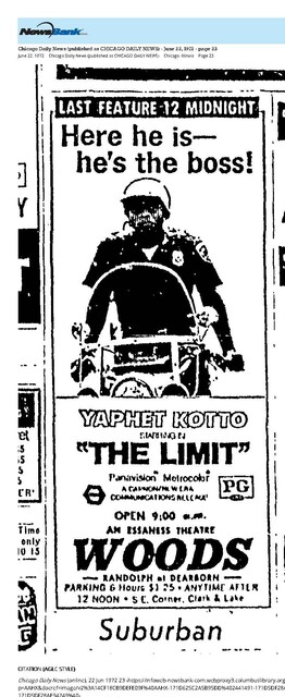Blaxploitation Era (1972)--A Movie that I Never Heard of Before