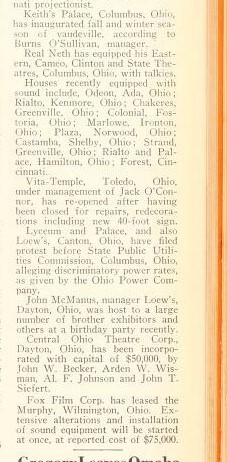 The Sound Era:  (1929)