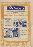 Riviera Theatre program for the week of September 11, 1932
