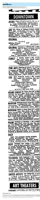 Downtown Films (1963)/Eight First Runs and Five Second Runs