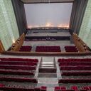 View of the main auditorium and screen taken from the upper balcony.