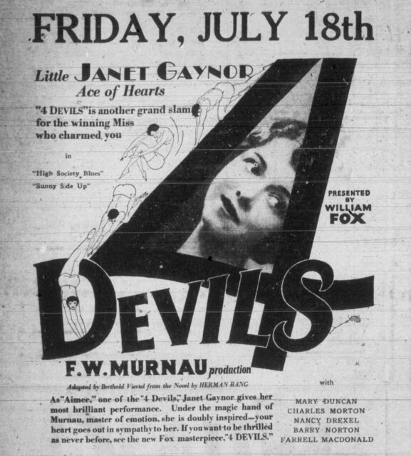4 Devils at the State, July 18, 1930