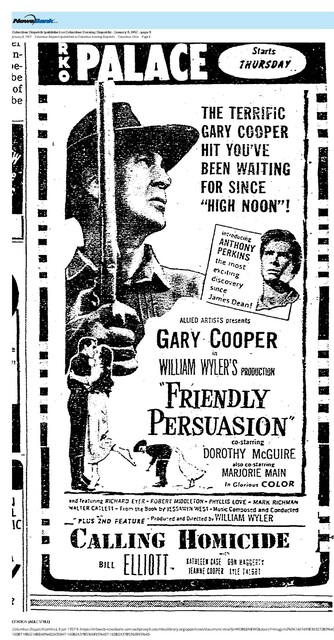 Gary Cooper--Number Six Box Offfice Star (1957)