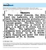 African American Theaters (1923)