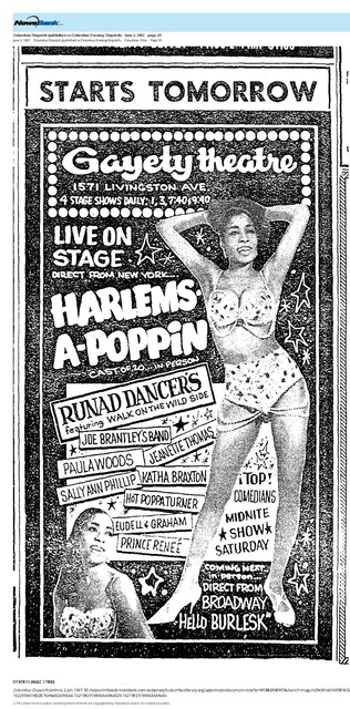 My Columbus Neighborhood Theater (1967)/For me, it was around 1973-74