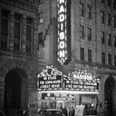 1940s nighttime view of the Madison 