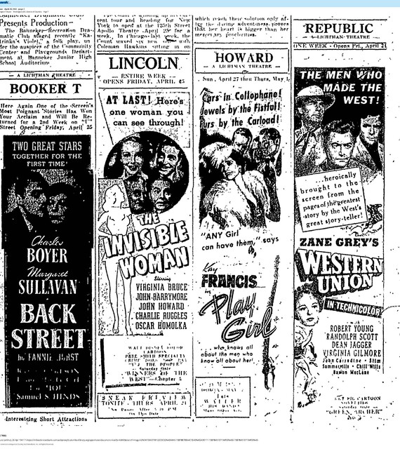 African  American Theaters (1941)