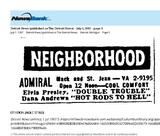 My Detroit Neighborhood Theater (1967)