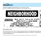 My Detroit Neighborhood Theater (1963)