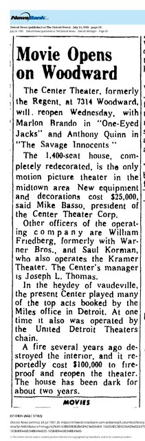 Remodeled, Reopened, and Renamed (1961)