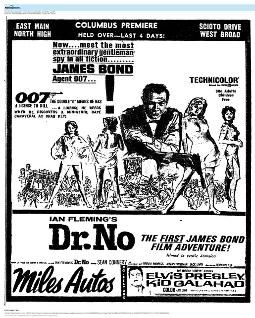 The Great Movie Franchises: James Bond (1963) / The First Movie / Suburban First Run