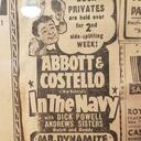 Abbott & Costello  Orpheum Theatre  SF Movie Ad