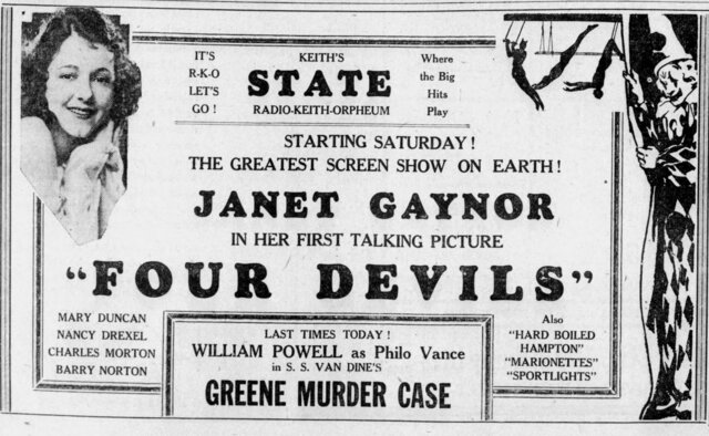 4 Devils at Keith's State, New Brunswick, New Jersey