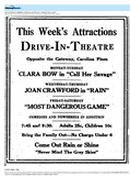 One of the First Drive-In Theatres (1933)