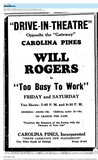 One of the First Drive-In Theaters (1933)