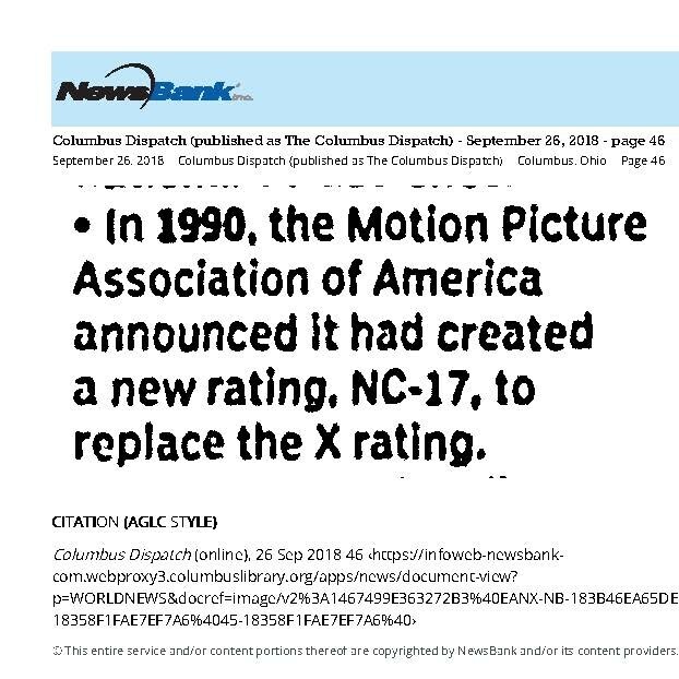 NC-17 Replaces X (1990)