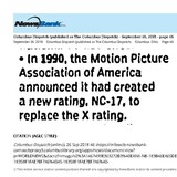 NC-17 Replaces X (1990)