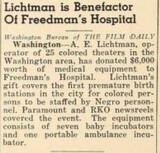 Theater Showman and More : A. E. Lichtman (1941)