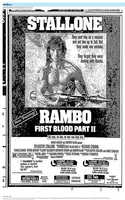 Sylvester Stallone--Number One Box Office Star (1985)