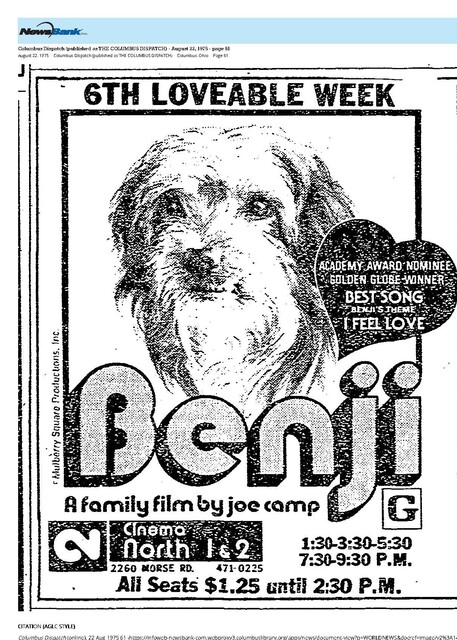 The Great Movie Franchises: Benji (1975)