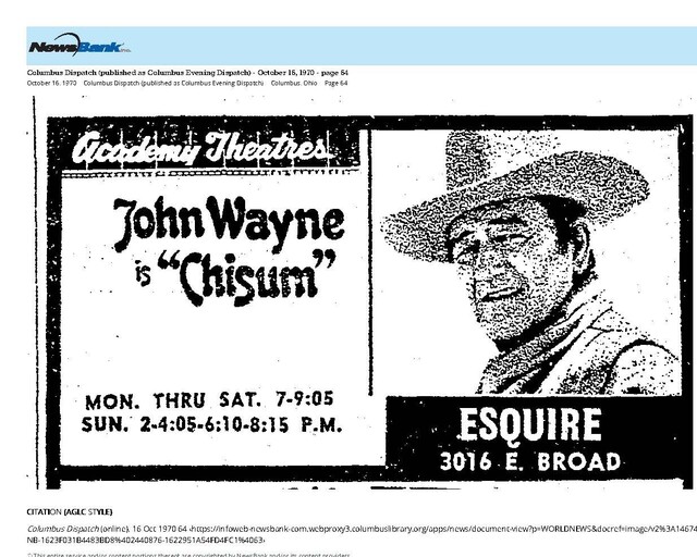 John Wayne--Number Four Box Office Star (1970): 