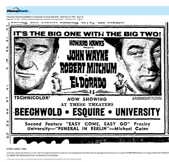 John Wayne--Number Eight Box Office Star (1967): 